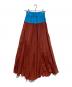 UN3D. (アンスリード) バイカラーマキシスカート ブラウン サイズ:36 未使用品：3000円