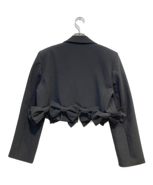 ZARA（ザラ）ZARA (ザラ) CROPPED TIE BLAZER ブラック サイズ:Sの古着・服飾アイテム