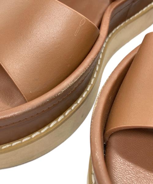 CLANE（クラネ）CLANE (クラネ) サンダル ブラウン サイズ:37の古着・服飾アイテム