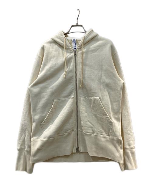 LOOPWHEELER（ループウィラー）LOOPWHEELER (ループウィラー) ジップパーカー ベージュ サイズ:Mの古着・服飾アイテム