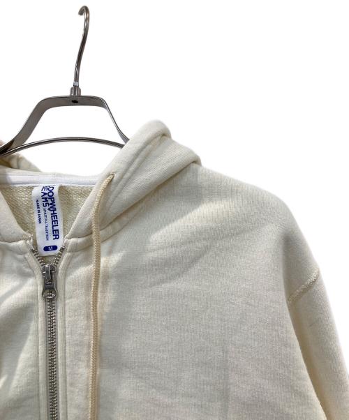 LOOPWHEELER（ループウィラー）LOOPWHEELER (ループウィラー) ジップパーカー ベージュ サイズ:Mの古着・服飾アイテム