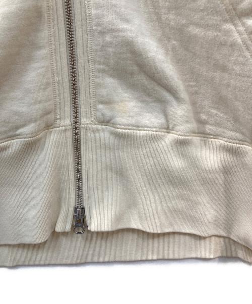 LOOPWHEELER（ループウィラー）LOOPWHEELER (ループウィラー) ジップパーカー ベージュ サイズ:Mの古着・服飾アイテム