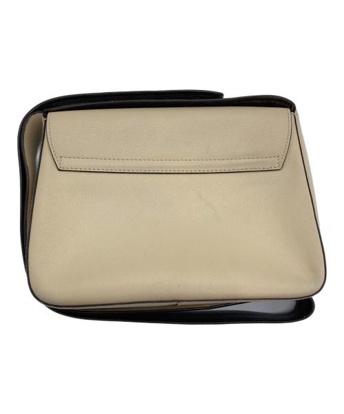 PRADA（プラダ）PRADA (プラダ) レザーショルダーバッグ ベージュの古着・服飾アイテム