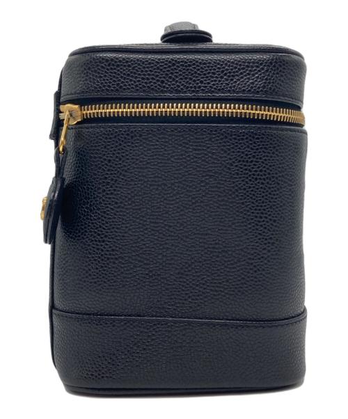 CHANEL（シャネル）CHANEL (シャネル) キャビアスキン バニティバッグ ブラックの古着・服飾アイテム