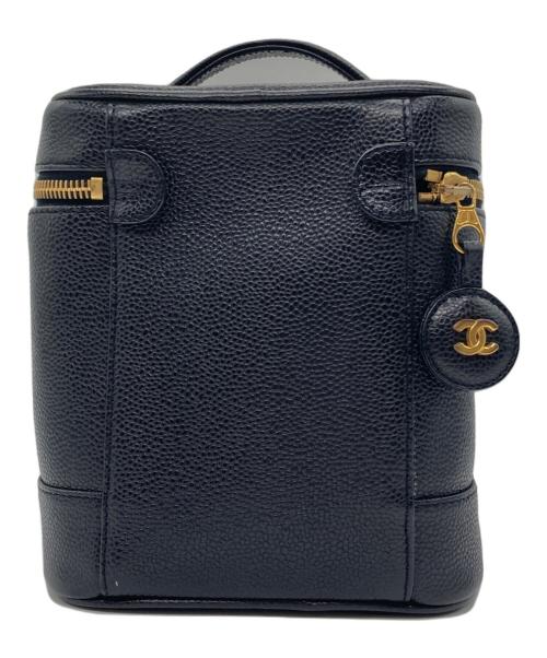 CHANEL（シャネル）CHANEL (シャネル) キャビアスキン バニティバッグ ブラックの古着・服飾アイテム