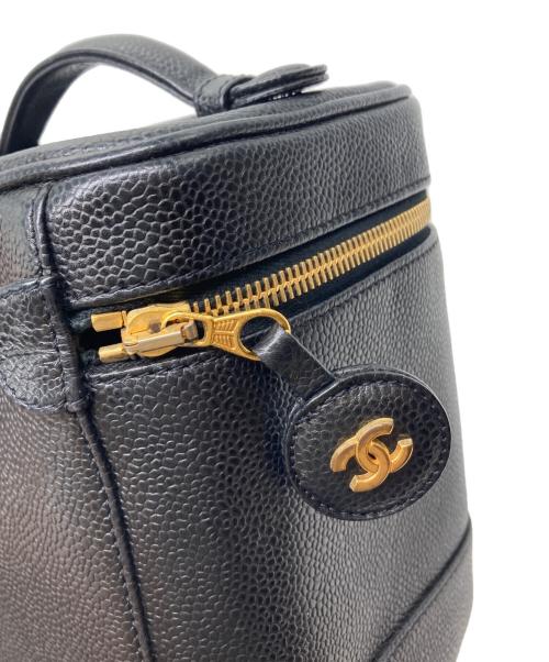 CHANEL（シャネル）CHANEL (シャネル) キャビアスキン バニティバッグ ブラックの古着・服飾アイテム