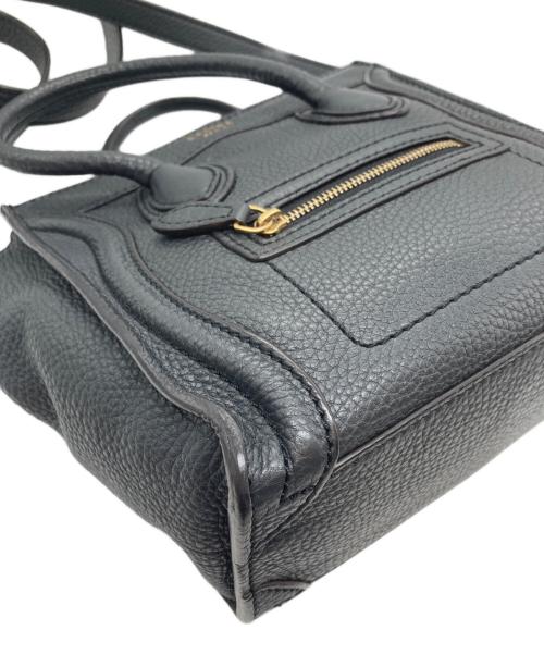 CELINE（セリーヌ）CELINE (セリーヌ) ラゲージナノショッパー  2WAYショルダーバッグ Anthraciteの古着・服飾アイテム