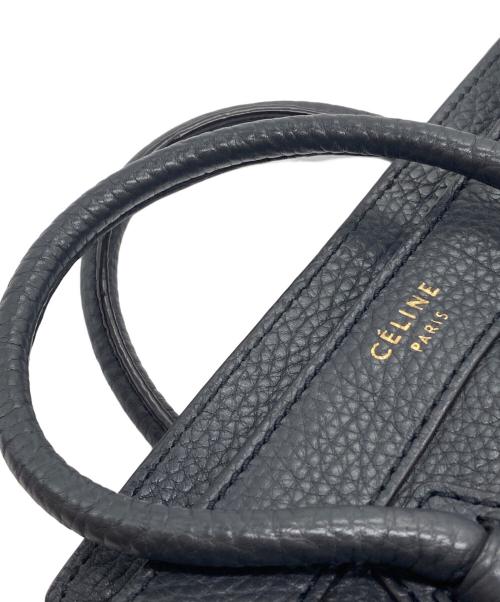 CELINE（セリーヌ）CELINE (セリーヌ) ラゲージナノショッパー  2WAYショルダーバッグ Anthraciteの古着・服飾アイテム