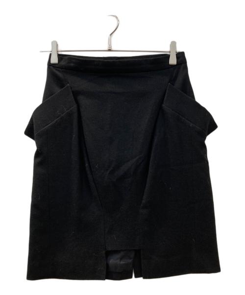 MIHARA YASUHIRO（ミハラヤスヒロ）MIHARA YASUHIRO (ミハラヤスヒロ) スカート ブラック サイズ:-の古着・服飾アイテム
