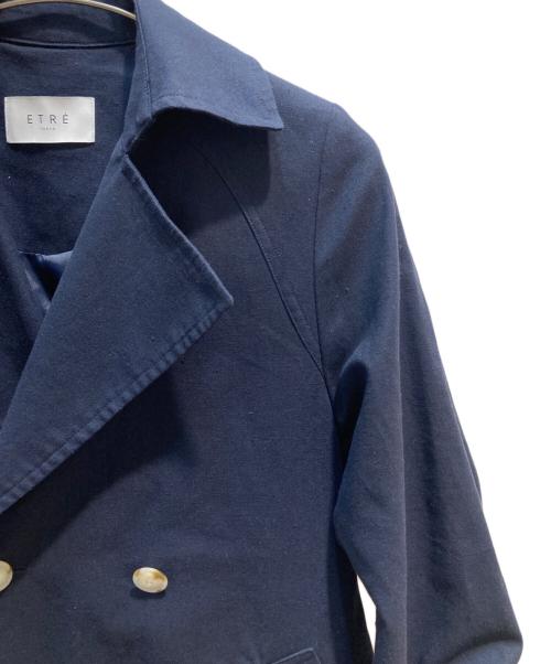 ETRE TOKYO（エトレトウキョウ）ETRE TOKYO (エトレトウキョウ) トレンチコート ネイビー サイズ:Ｓの古着・服飾アイテム