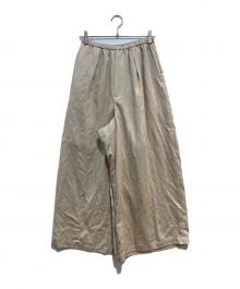 ETRE TOKYO（エトレトウキョウ）の古着「リラクシータックワイドパンツ」｜アイボリー