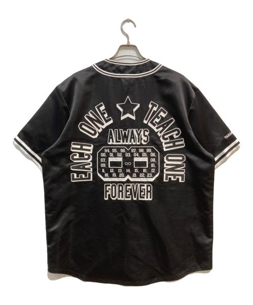 SUPREME（シュプリーム）SUPREME (シュプリーム) MITCHELL & NESS (ミッチェルアンドネス) 23SS Satin Baseball Jersey ブラック サイズ:XLの古着・服飾アイテム
