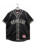 SUPREME（シュプリーム）の古着「23SS Satin Baseball Jersey」｜ブラック