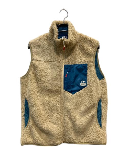 CHUMS（チャムス）CHUMS (チャムス) Bonding Fleece No Collar Vest ベージュ サイズ:Mの古着・服飾アイテム