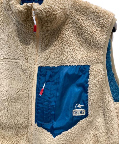 CHUMS（チャムス）CHUMS (チャムス) Bonding Fleece No Collar Vest ベージュ サイズ:Mの古着・服飾アイテム
