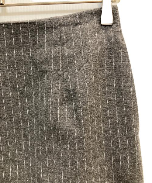 RIM.ARK（リムアーク）RIM.ARK (リムアーク) Mannish stripe pencil SK グレー サイズ:38の古着・服飾アイテム