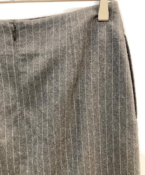 RIM.ARK（リムアーク）RIM.ARK (リムアーク) Mannish stripe pencil SK グレー サイズ:38の古着・服飾アイテム