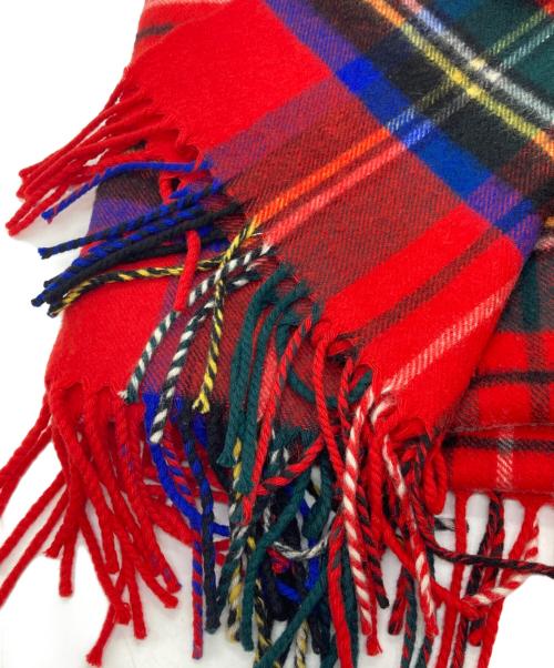 JOHNSTONS OF ELGIN（ジョンストンズオブエルガン）JOHNSTONS OF ELGIN (ジョンストンズオブエルガン) カシミヤ大判マフラー レッドの古着・服飾アイテム