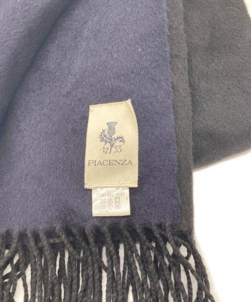 PIACENZA（ピアチェンツァ）PIACENZA (ピアチェンツァ) マフラー ネイビーの古着・服飾アイテム
