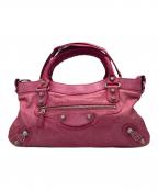 BALENCIAGAバレンシアガ）の古着「2wayハンドバッグ」｜ショッキングピンク