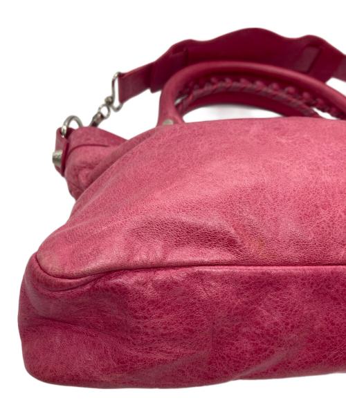 BALENCIAGA（バレンシアガ）BALENCIAGA (バレンシアガ) 2wayハンドバッグ ショッキングピンクの古着・服飾アイテム