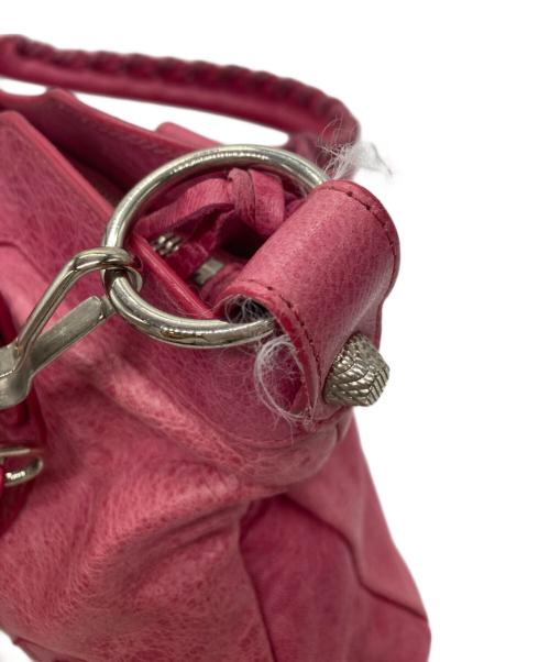 BALENCIAGA（バレンシアガ）BALENCIAGA (バレンシアガ) 2wayハンドバッグ ショッキングピンクの古着・服飾アイテム