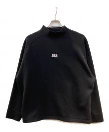 WIND AND SEA（ウィンダンシー）の古着「CARDBOARD MOCK NECK TOPS」｜ブラック