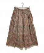 SOILソイル）の古着「スカート」｜グレー×ピンク