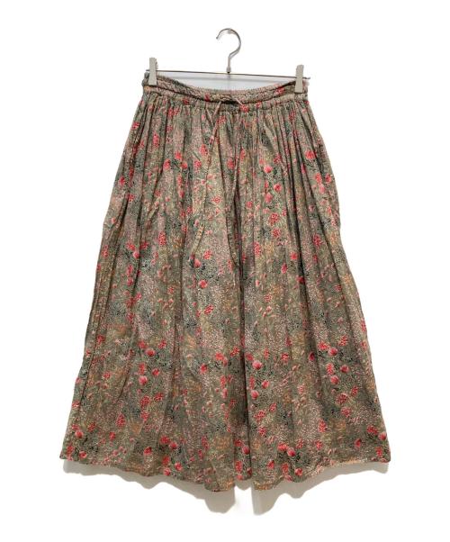 SOIL（ソイル）SOIL (ソイル) スカート グレー×ピンク サイズ:2の古着・服飾アイテム