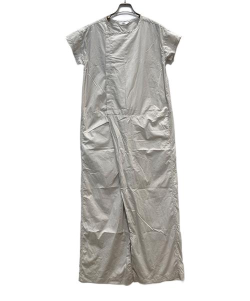 universal tissu（ユニバーサルティシュ）universal tissu (ユニバーサルティシュ) ナチュラルタイプライターハーフスリーブ3Dオールインワン ベージュ サイズ:ーの古着・服飾アイテム