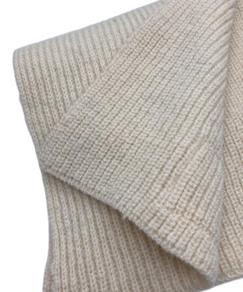 JOHN STERNER（ジョン スターナー）john sterner (ジョン スターナー) ハンドニットマフラー アイボリーの古着・服飾アイテム