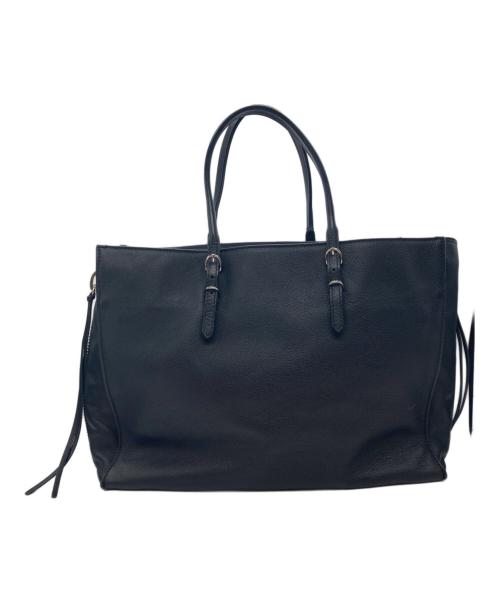 BALENCIAGA（バレンシアガ）BALENCIAGA (バレンシアガ) ペーパーミニハンドバッグ ブラックの古着・服飾アイテム