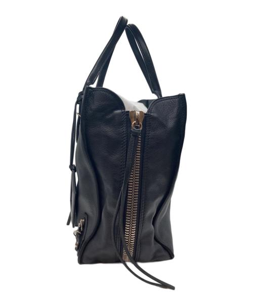 BALENCIAGA（バレンシアガ）BALENCIAGA (バレンシアガ) ペーパーミニハンドバッグ ブラックの古着・服飾アイテム