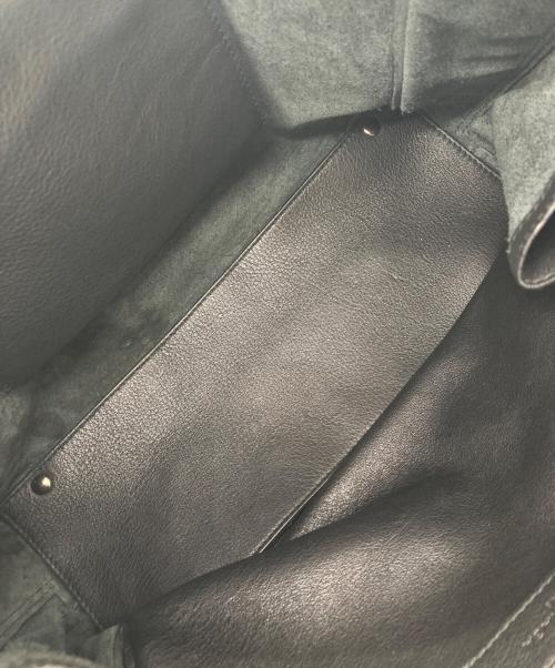 BALENCIAGA（バレンシアガ）BALENCIAGA (バレンシアガ) ペーパーミニハンドバッグ ブラックの古着・服飾アイテム