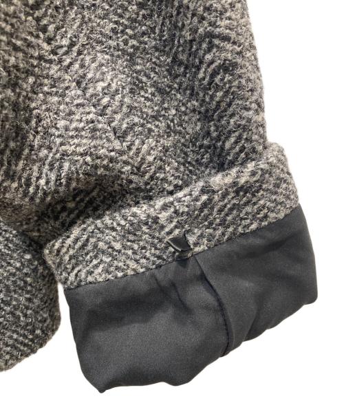 nano・universe（ナノ・ユニバース）nano・universe (ナノ・ユニバース) MAPELヘリンボーンスライバーショート丈コート グレー サイズ:Mの古着・服飾アイテム