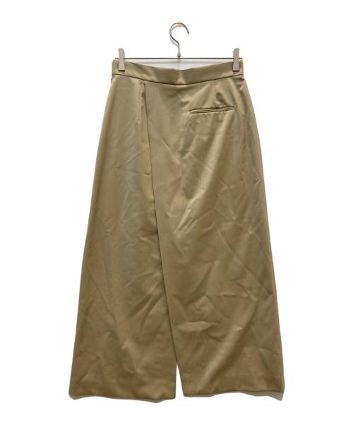 Adam et Rope（アダム エ ロペ）Adam et Rope (アダム エ ロペ) オーバーラップスリットスカート ベージュ サイズ:38 未使用品の古着・服飾アイテム