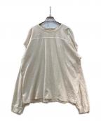 TODAYFULトゥデイフル）の古着「Sleeve Slit Long T-Shirts」｜アイボリー