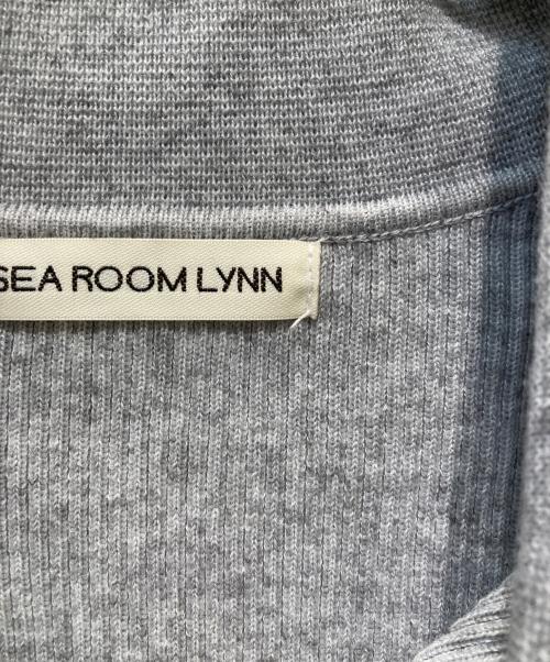Sea Room lynn（シールームリン）Sea Room lynn (シールームリン) リネンコンビbigcollarサイドカットニット グレー サイズ:FREEの古着・服飾アイテム