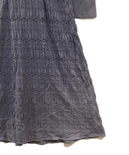 FRAY ID（フレイ アイディー）FRAY ID (フレイ アイディー) バルファスレースワンピース グレーの古着・服飾アイテム