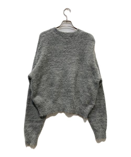 MAISON SPECIAL（メゾンスペシャル）MAISON SPECIAL (メゾンスペシャル) シャギーヤーンロゴニットシャギーニット グレー サイズ:FREEの古着・服飾アイテム