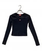 DIESELディーゼル）の古着「T-BALLET-D 長袖Tシャツ」｜ブラック