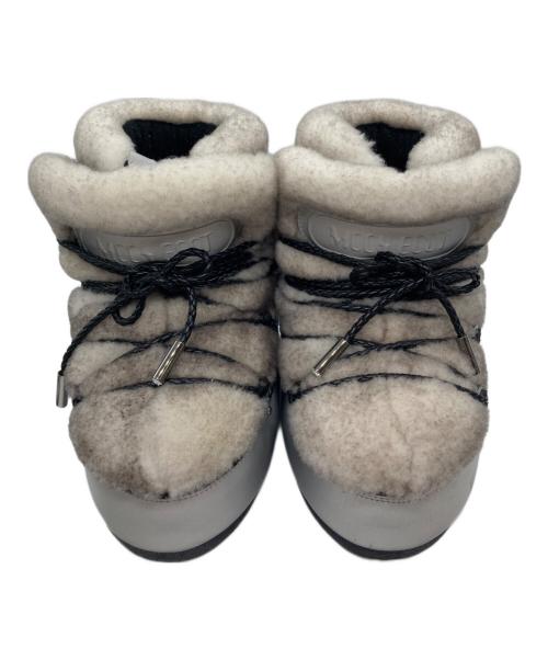 JIMMY CHOO（ジミーチュウ）JIMMY CHOO (ジミーチュウ) moon boot (ムーンブーツ) MB BUZZ ムートンブーツ グレー サイズ:37/38の古着・服飾アイテム