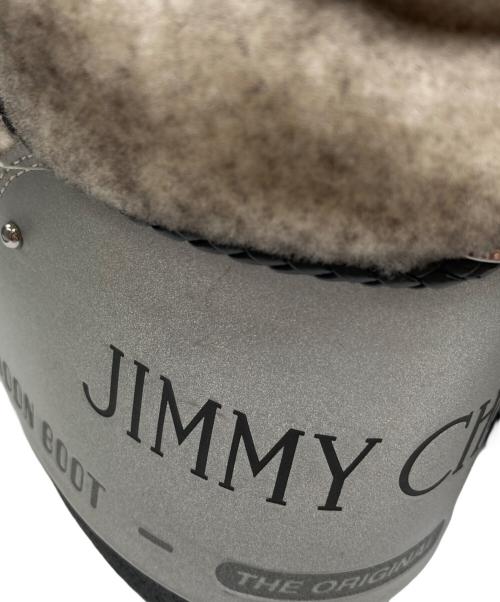 JIMMY CHOO（ジミーチュウ）JIMMY CHOO (ジミーチュウ) moon boot (ムーンブーツ) MB BUZZ ムートンブーツ グレー サイズ:37/38の古着・服飾アイテム