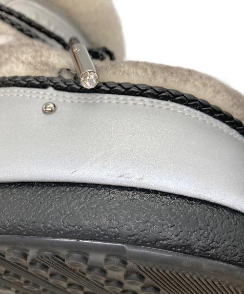 JIMMY CHOO（ジミーチュウ）JIMMY CHOO (ジミーチュウ) moon boot (ムーンブーツ) MB BUZZ ムートンブーツ グレー サイズ:37/38の古着・服飾アイテム