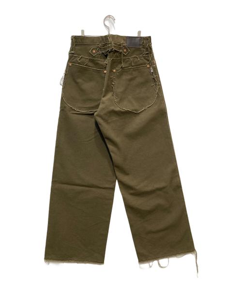 SUGARHILL（シュガーヒル）SUGARHILL (シュガーヒル) Raw-Edge Canvas Denim Pants グリーン サイズ:76cm (W30)の古着・服飾アイテム