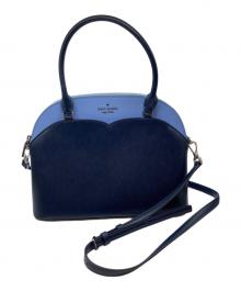 Kate Spade（ケイトスペード）の古着「2WAYバッグ」｜ネイビー×ブルー