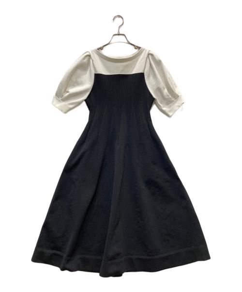 CELFORD（セルフォード）CELFORD (セルフォード) ベア風ホールガーメントワンピース ブラック サイズ:38の古着・服飾アイテム