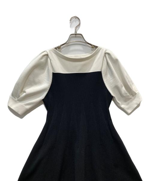 CELFORD（セルフォード）CELFORD (セルフォード) ベア風ホールガーメントワンピース ブラック サイズ:38の古着・服飾アイテム