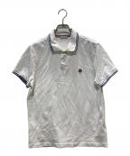 MONCLERモンクレール）の古着「ポロシャツ」｜ホワイト