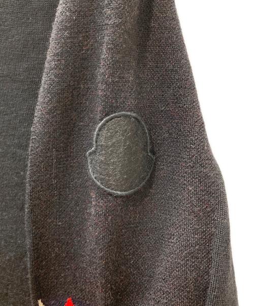 MONCLER（モンクレール）MONCLER (モンクレール) ジオメトリックスリーブニット ブラック サイズ:XLの古着・服飾アイテム